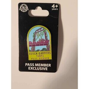 Busch Gardens Tampa Pass Member Exclusive Pin SERENGETI Flyer Rare NEW